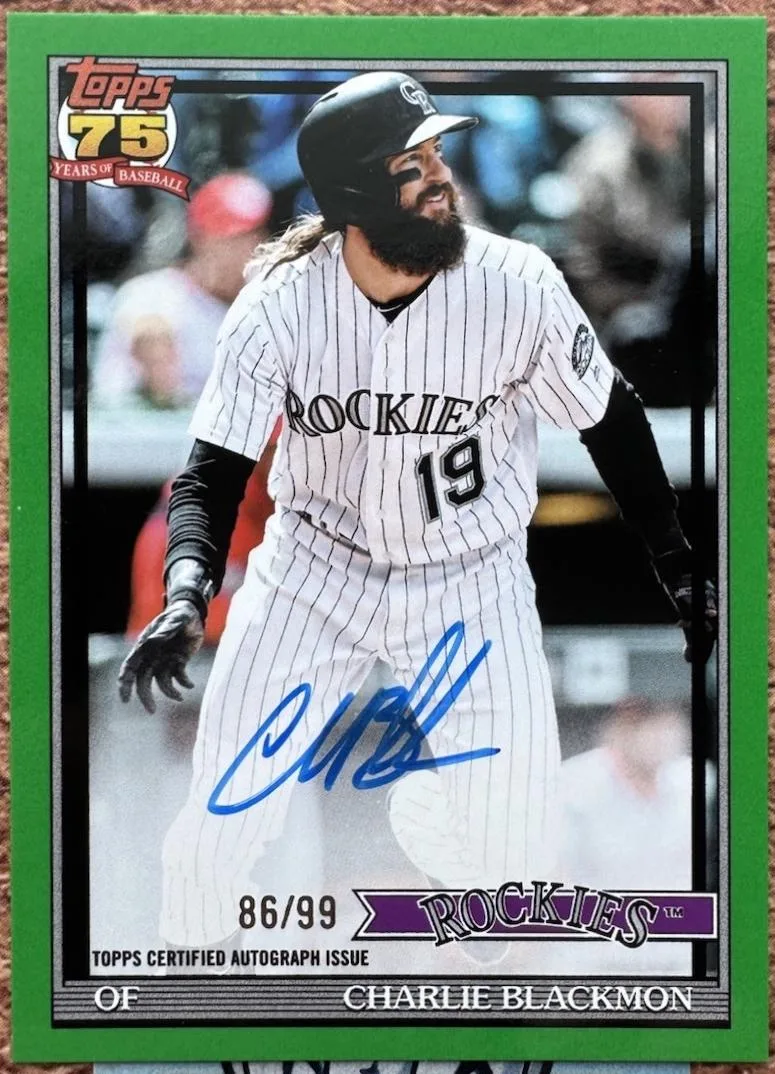 Charlie Blackmon #91B2-CBL