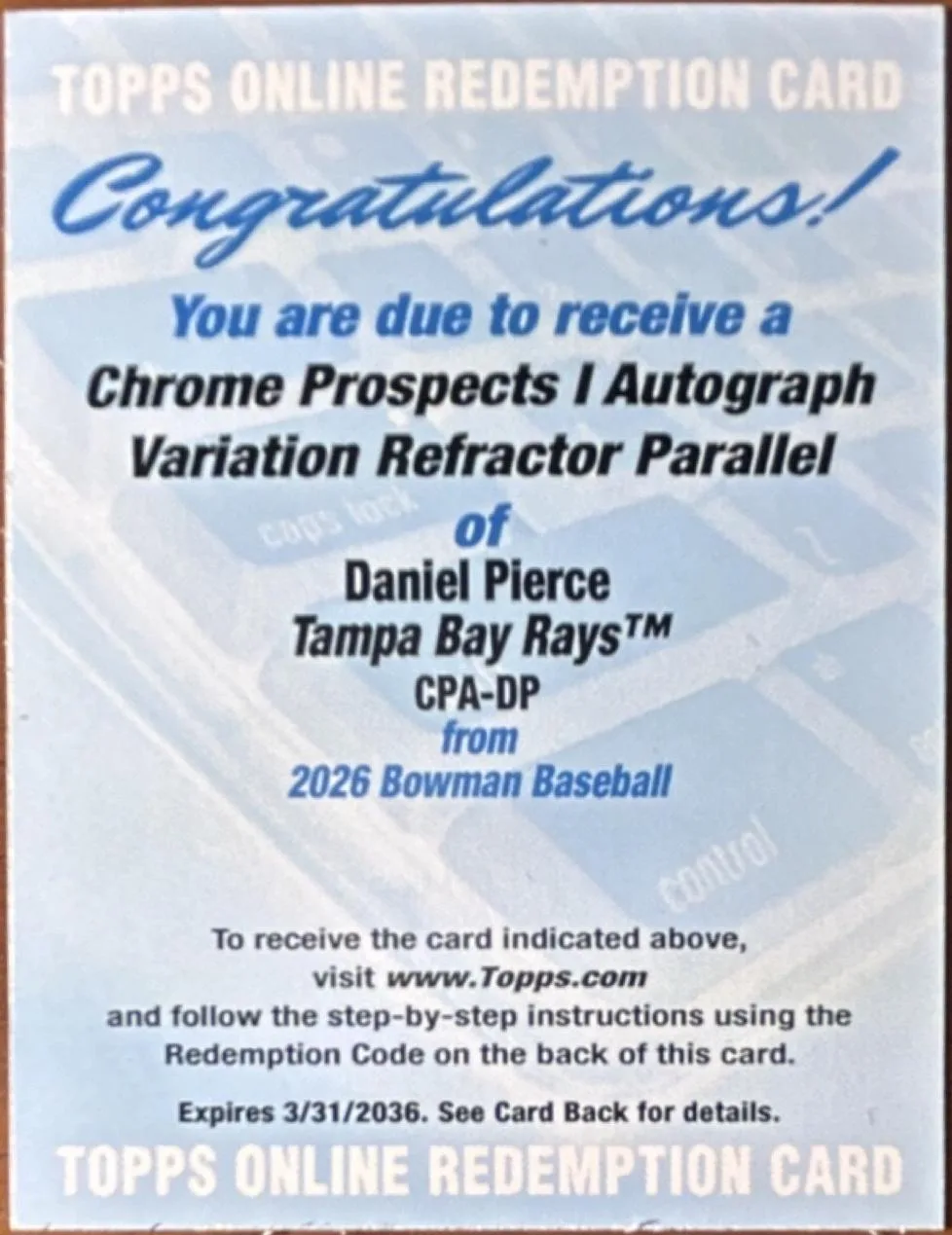 Daniel Pierce #CPA-DP