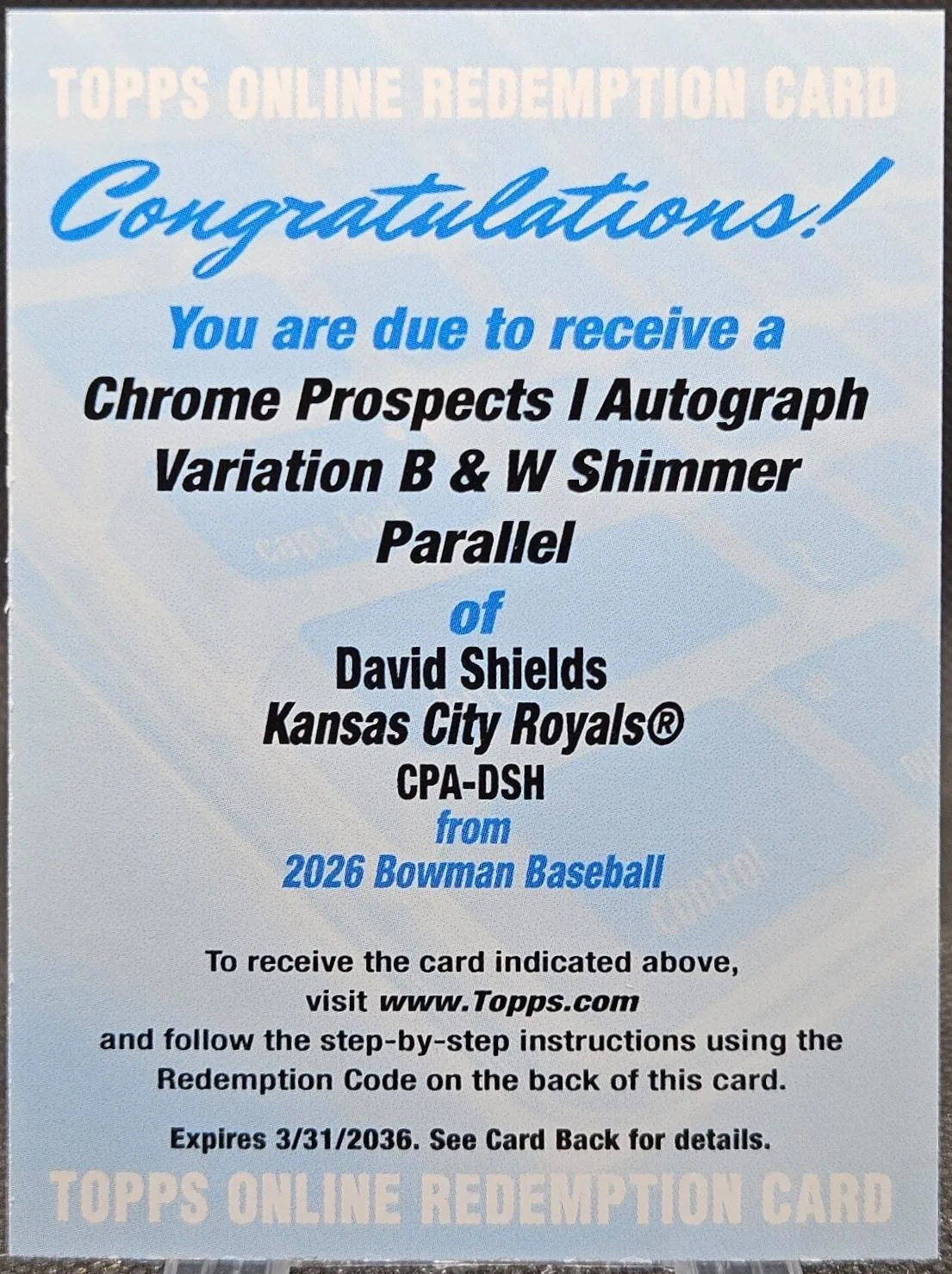 David Shields #CPA-DSH